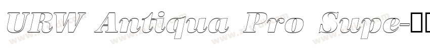 URW Antiqua Pro Supe字体转换